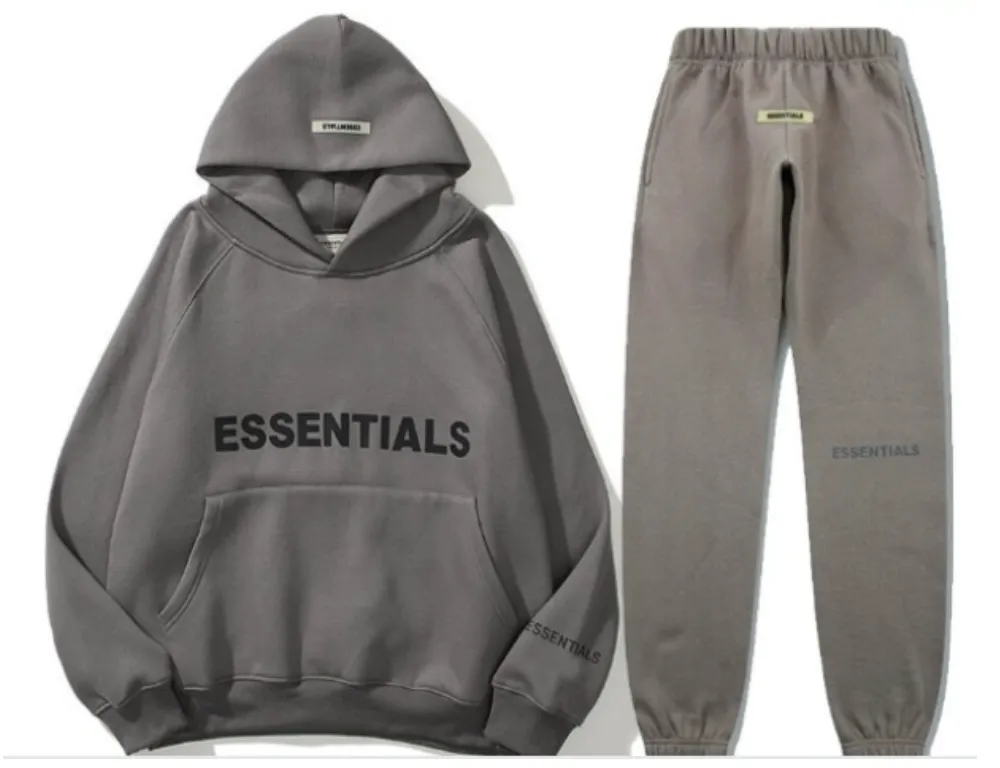 Fear of God Essentials Hoodie Gray TrackSuit Fear of God Essentials Hoodie Gray TrackSuit