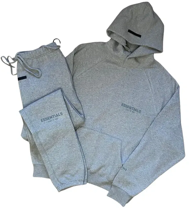 Essentials Heather Oatmeal Core Fear of God Tracksuit Essentials Heather Oatmeal Core Fear of God Tracksuit