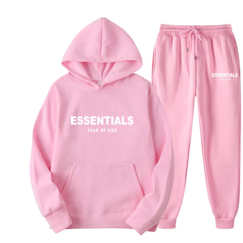 Essentials Hoodie Fear of God Pink TrackSuit Essentials Hoodie Fear of God Pink TrackSuit