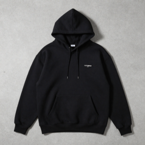 Black Oversized Street Hoodie