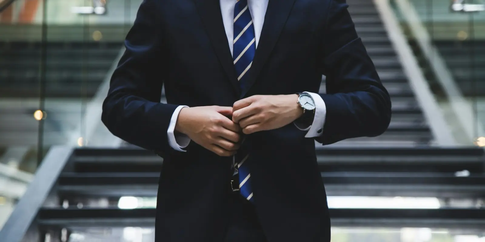 Man dressed in formal business attire
